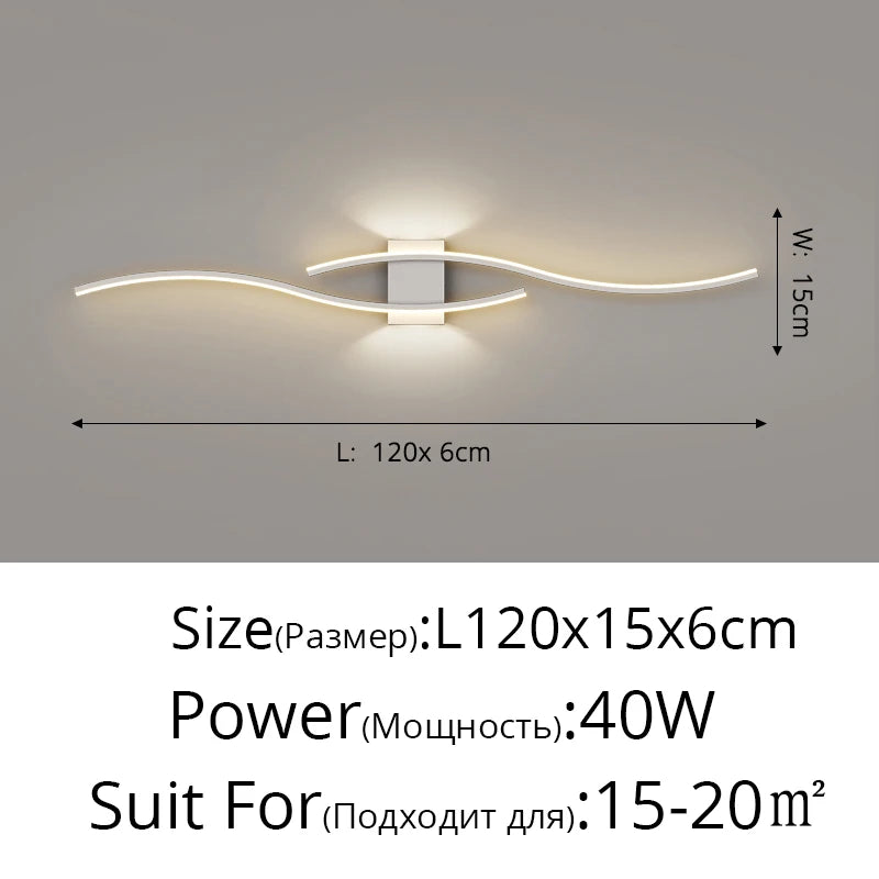 Applique LED Bande Minimaliste Loft – Fond Salon Chambre Design