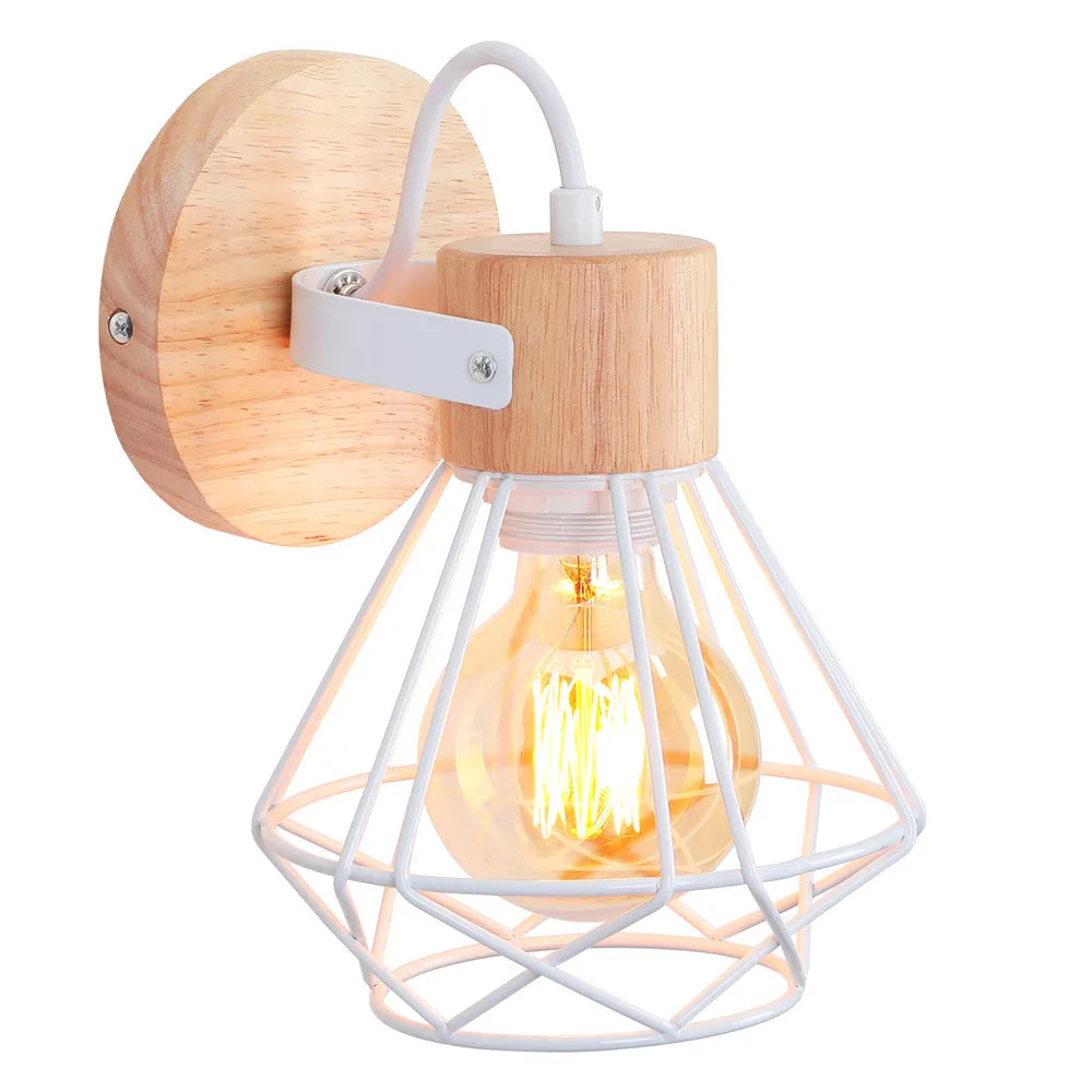 Applique Bois et Fer Campagne Industrielle – Chambre Couloir