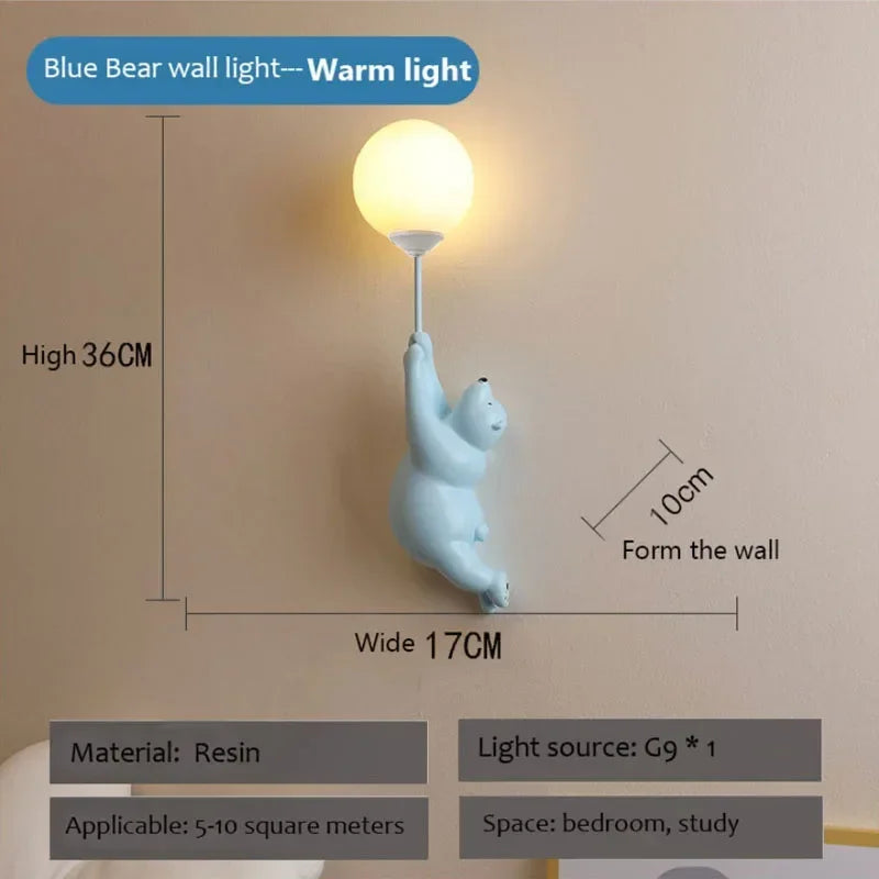 Applique Ourson LED – Veilleuse Douce Chambre Enfant
