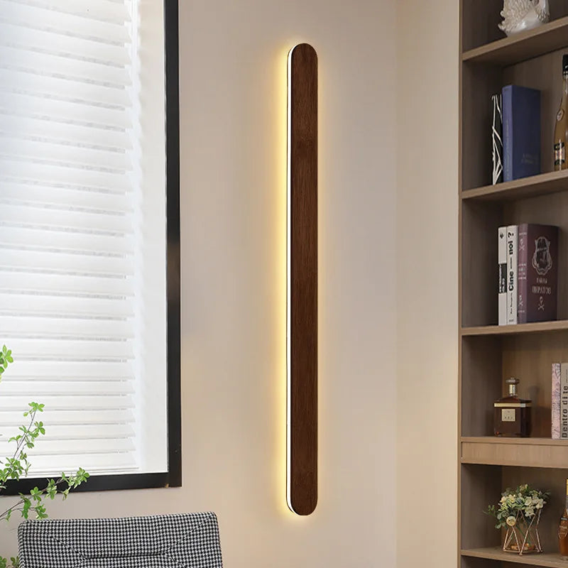 Applique Bois Linéaire LED Longue Bande – Chambre Salon Design
