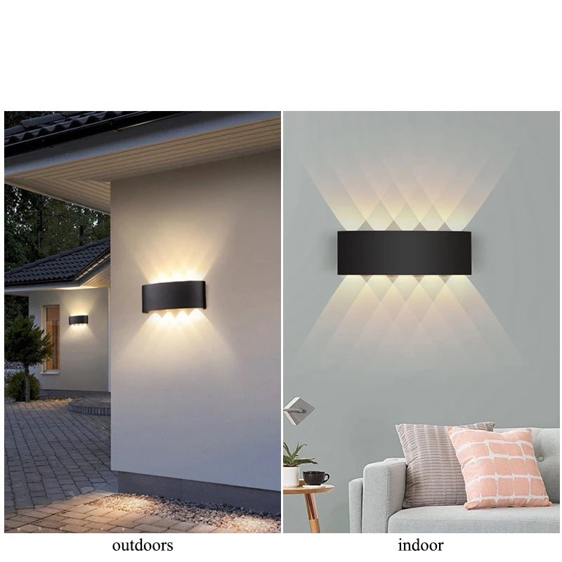 Applique LED Haut/Bas Extérieure – Façade Porche Jardin Moderne