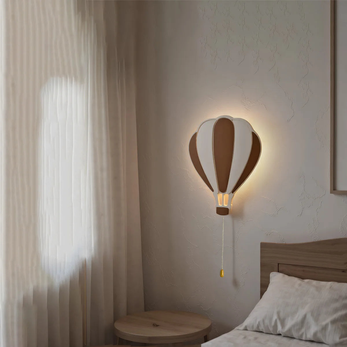 Applique Nuage Flottant – Veilleuse Bois Chambre Bébé