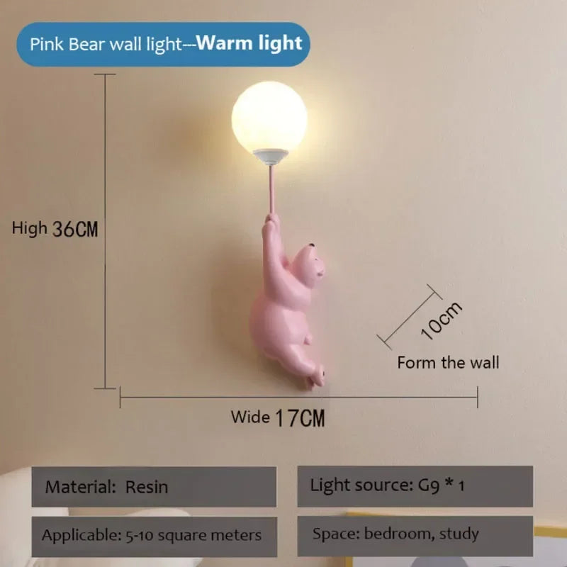 Applique Ourson LED – Veilleuse Douce Chambre Enfant