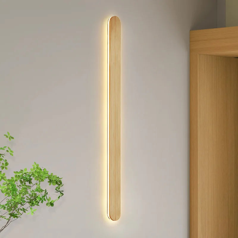 Applique Bois Linéaire LED Longue Bande – Chambre Salon Design
