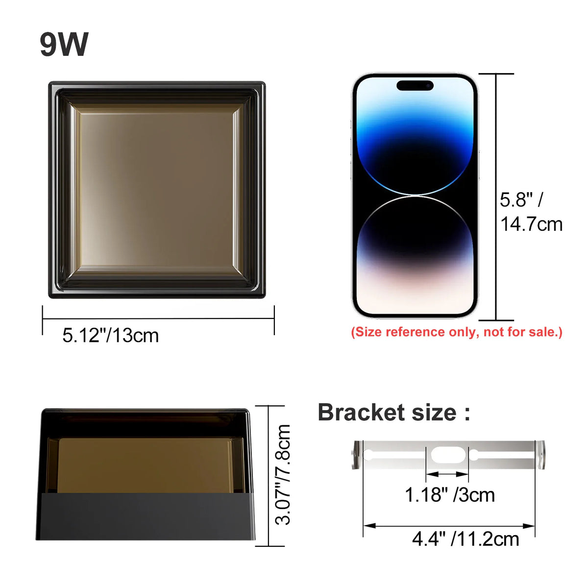 Applique LED Géométrique Ronde ou Carrée – Intérieur Extérieur