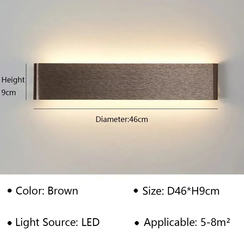 Applique LED Linéaire Aluminium – Chambre Salon Couloir Design