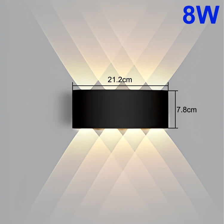 Applique LED Haut/Bas Extérieure – Façade Porche Jardin Moderne