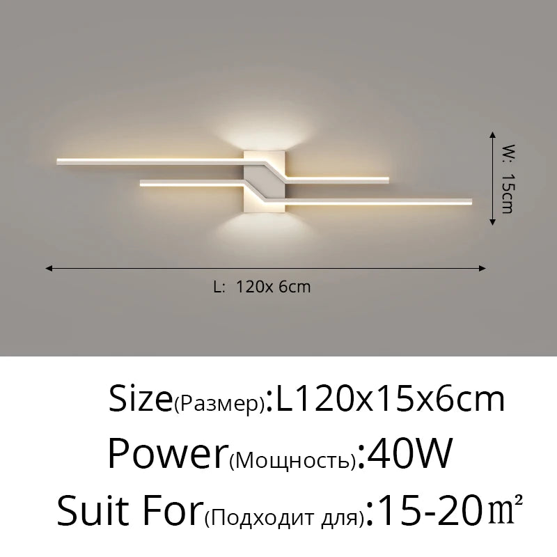 Applique LED Bande Minimaliste Loft – Fond Salon Chambre Design