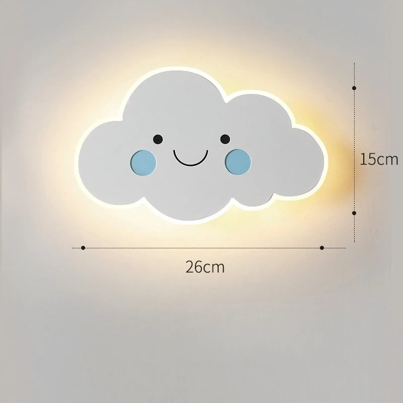 Applique Nuage Souriant – Veilleuse Créative Chambre Enfant