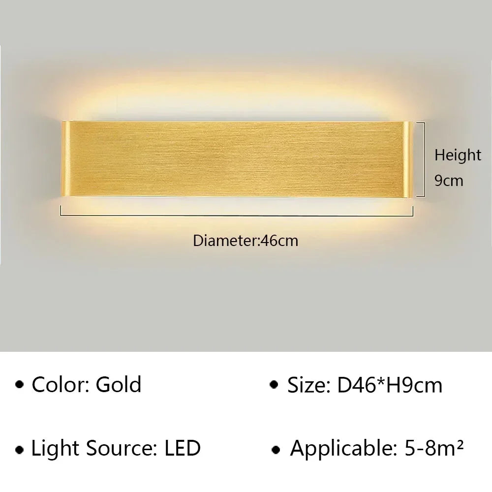 Applique LED Linéaire Aluminium – Chambre Salon Couloir Design