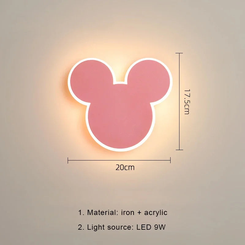 Applique Mickey LED – Veilleuse Créative Chambre Enfant