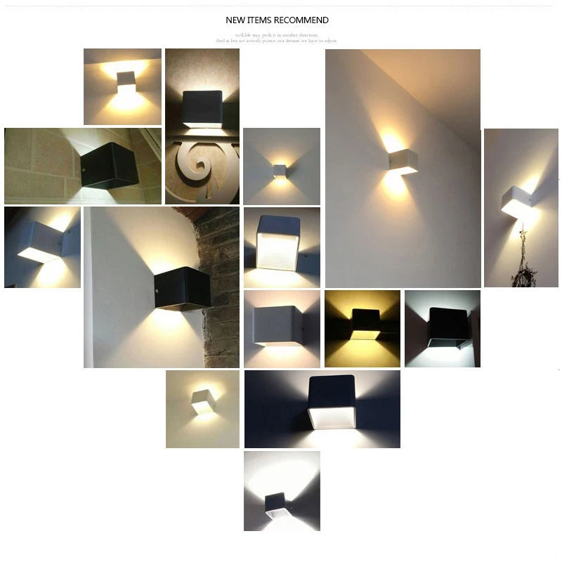 Applique LED Cube Colorée – Chambre Salon Couloir Design