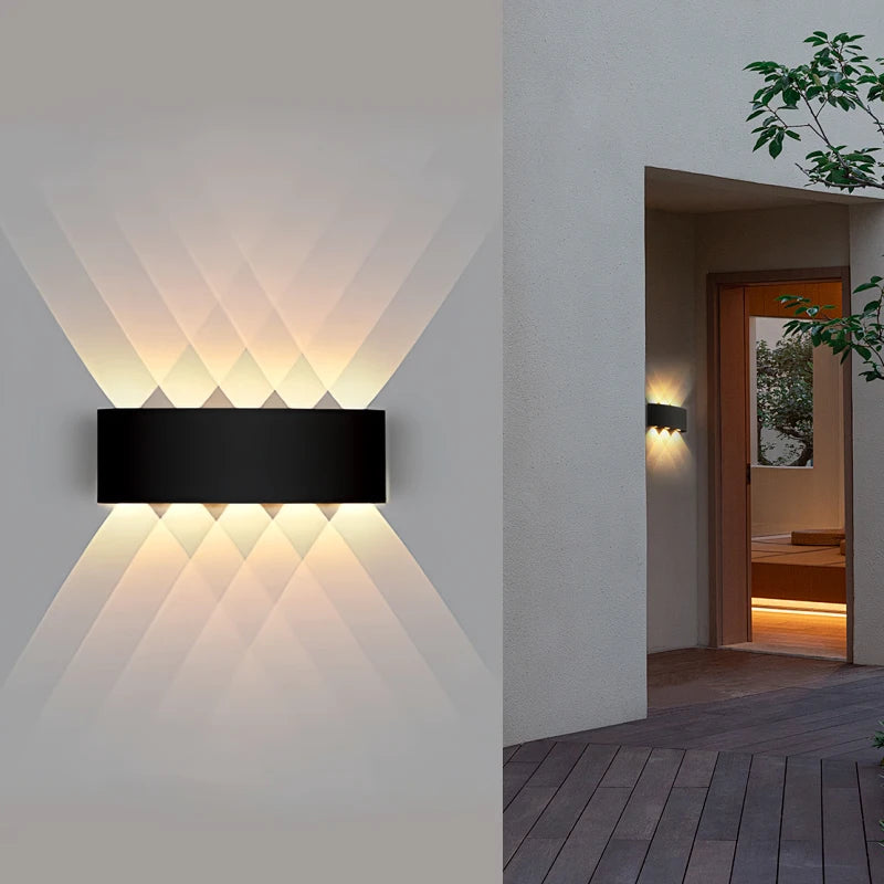 Applique LED Haut/Bas Extérieure – Façade Porche Jardin Moderne