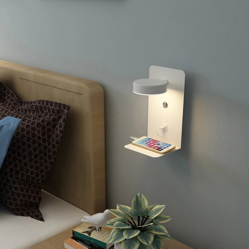 Applique Murale avec Port USB – Lecture Tête de Lit Chambre