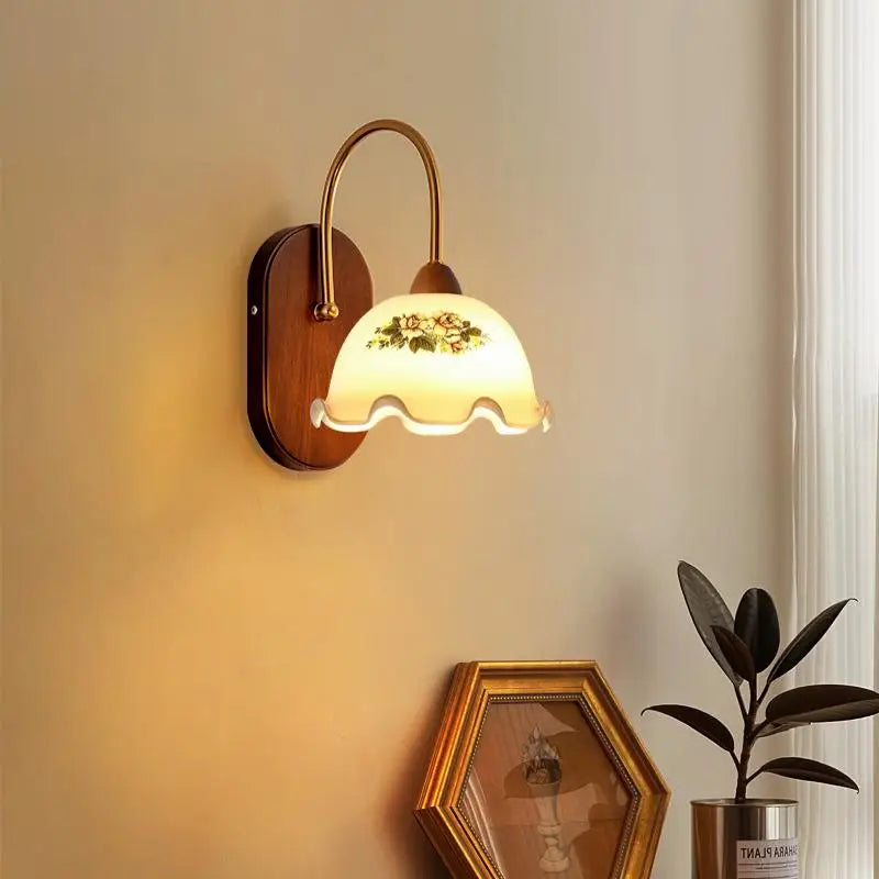 Applique Bois Naturel Tricolore – Chambre Couloir Nordique