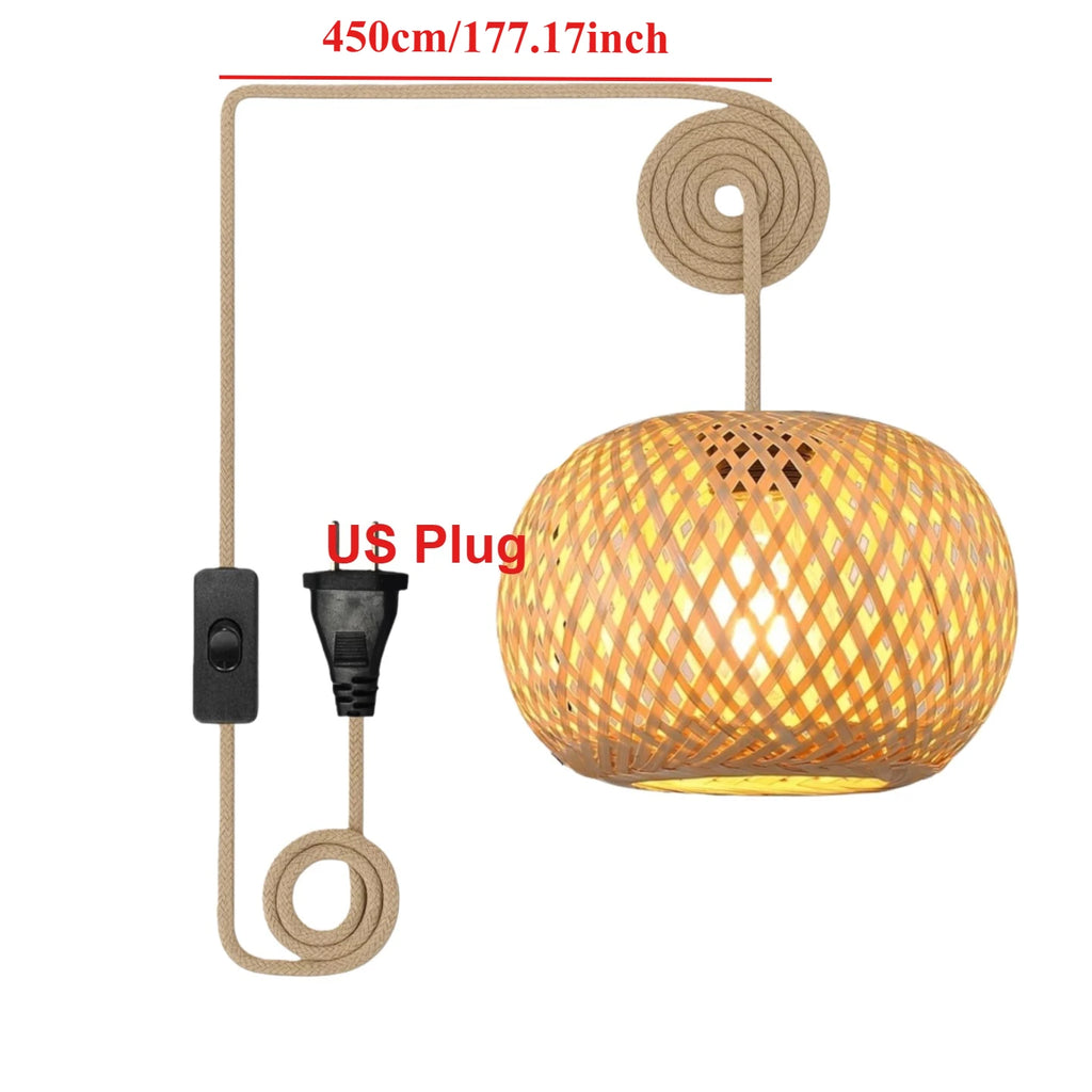Applique Boule Bambou Tressée – Esprit Japonais Naturel