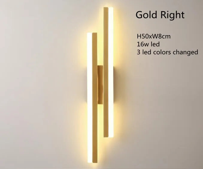 Applique Cuivre Tube Acrylique LED – Chambre Salon Couloir Chic
