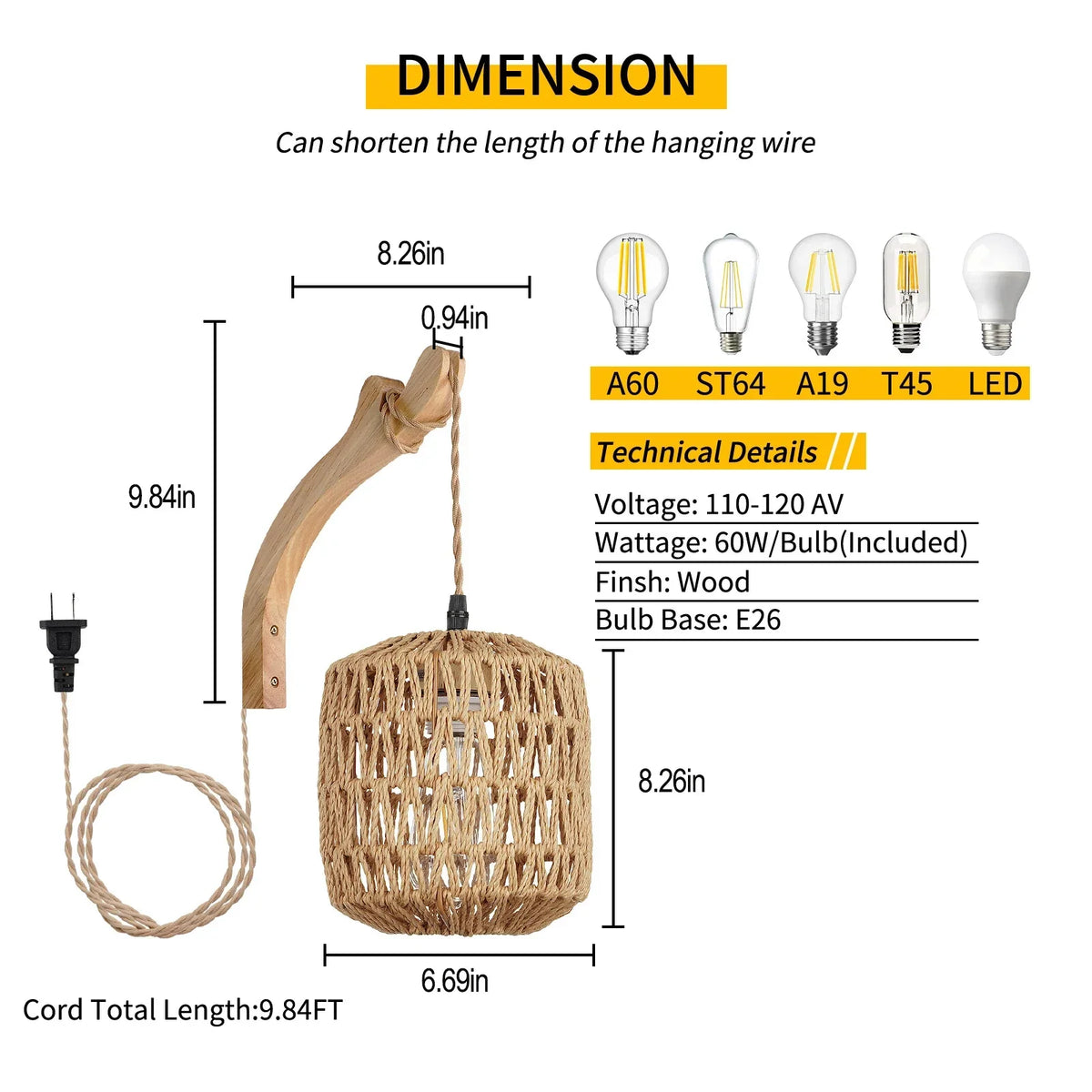 Applique Cylindrique Rotin & Bois Naturel – Lumière Filtrée Organique