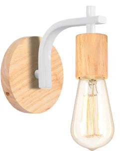 Applique Bois et Fer Campagne Industrielle – Chambre Couloir