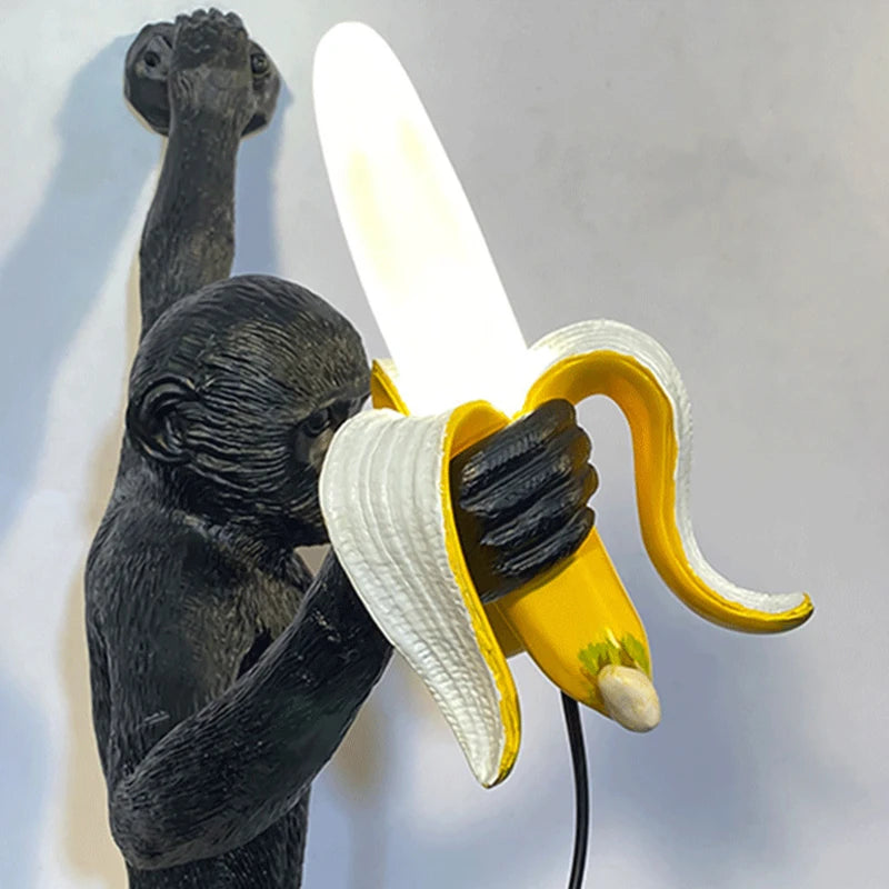 Applique Singe Banane Design – Déco Originale Salon Chambre