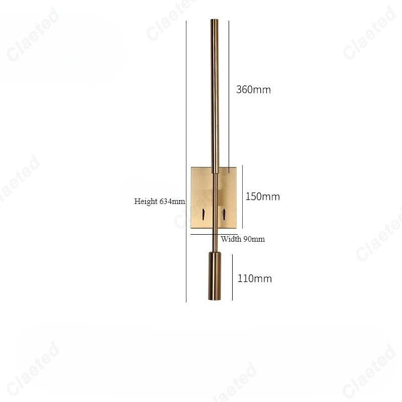 Applique Lecture LED Orientable avec Interrupteur – Chambre Bureau