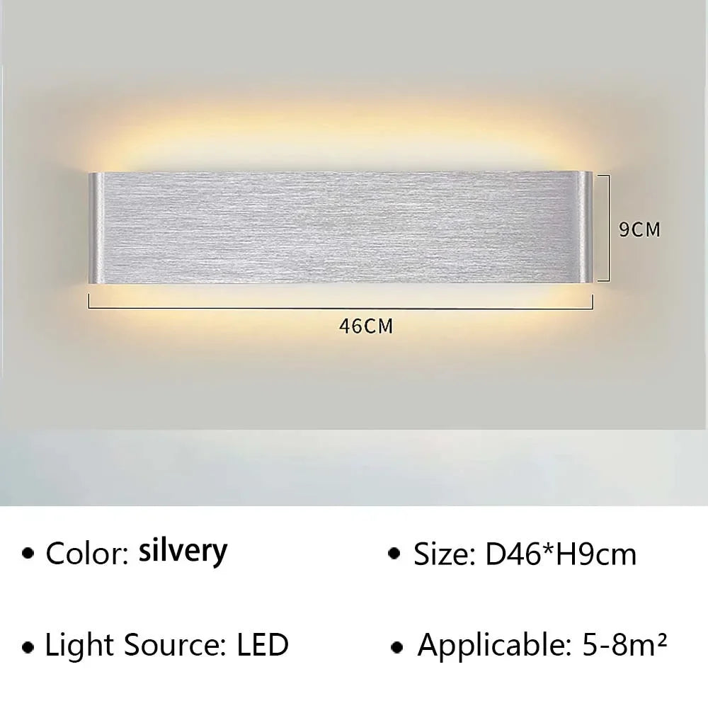 Applique LED Linéaire Aluminium – Chambre Salon Couloir Design
