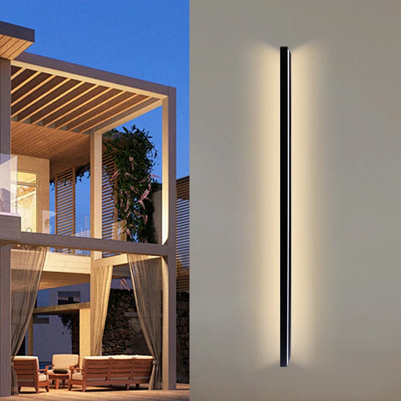 Applique LED Linéaire Extérieure – Bande Aluminium IP65