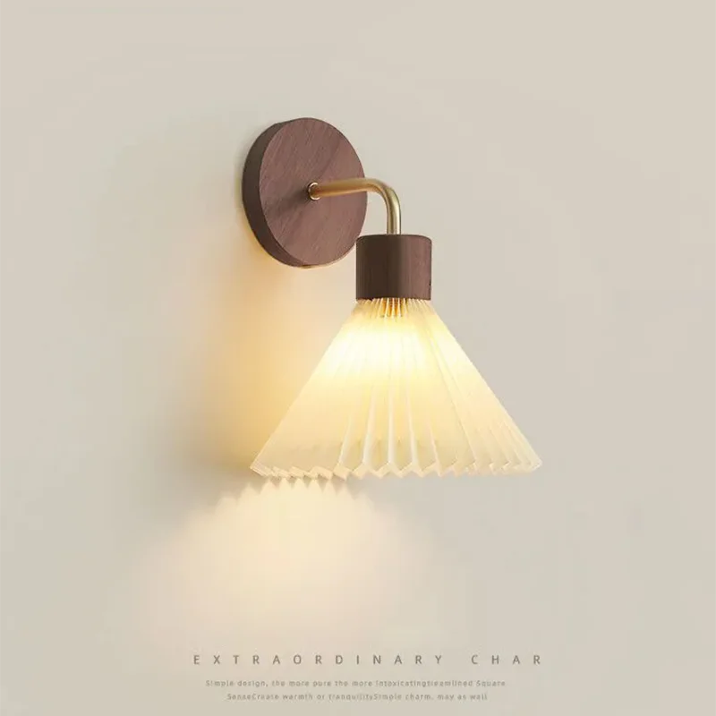 Applique Bois Nordique LED Chambre Hôtel – Salon Bureau Chic