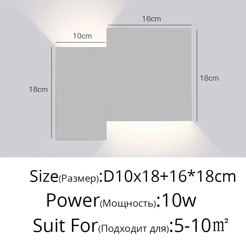 Applique Linéaire Fer Design Contemporain – Simple ou Double Tête