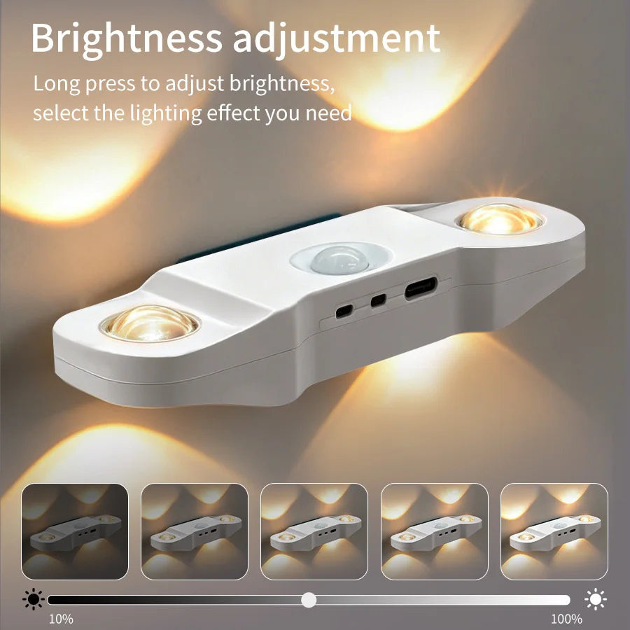 Veilleuse LED Rechargeable Magnétique PIR – Escalier Placard