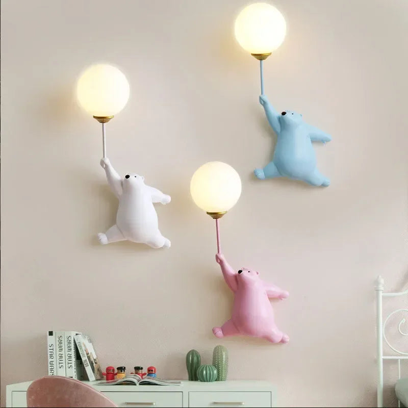 Applique Ourson LED – Veilleuse Douce Chambre Enfant