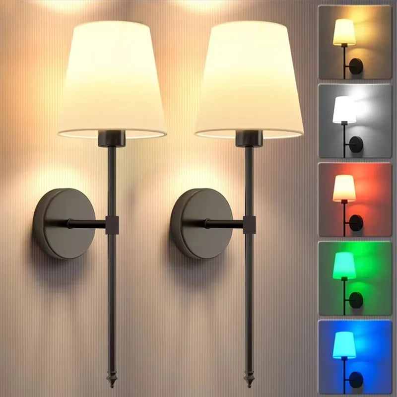 Applique Sans Fil Rechargeable Dimmable 10 Couleurs – Chambre Cosy