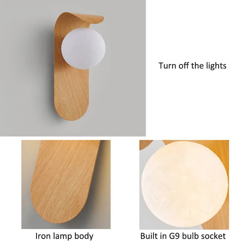 Applique Bois Noyer Linéaire Design – Salon Chambre Salle de Bain