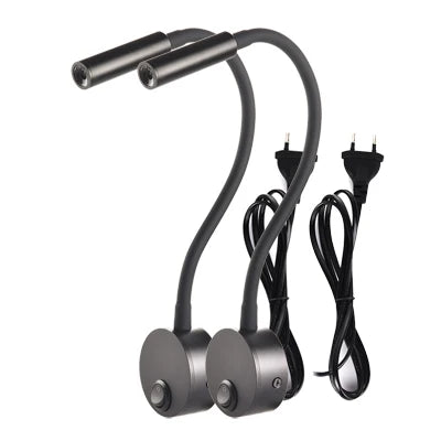 Applique Murale LED 3W Pack de 2 avec Cordon – Lecture Tête de Lit