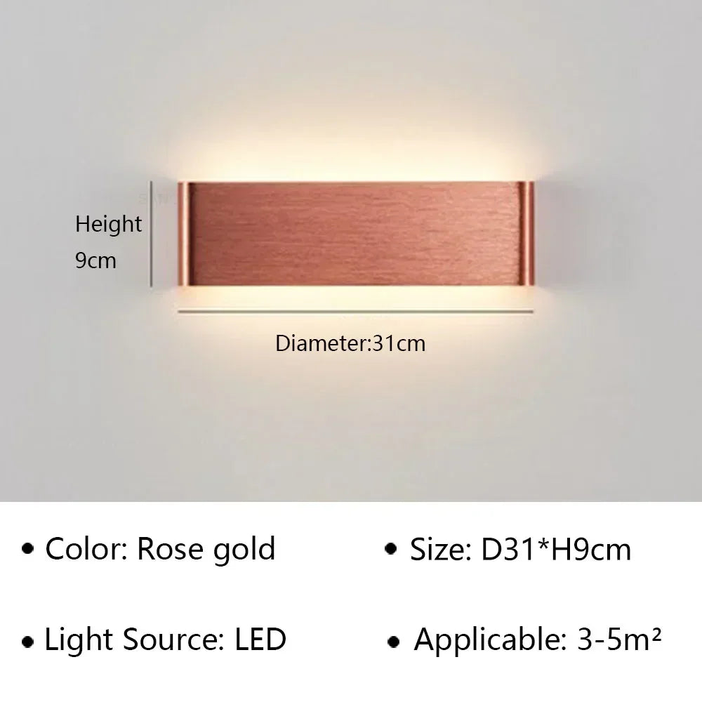 Applique LED Linéaire Aluminium – Chambre Salon Couloir Design