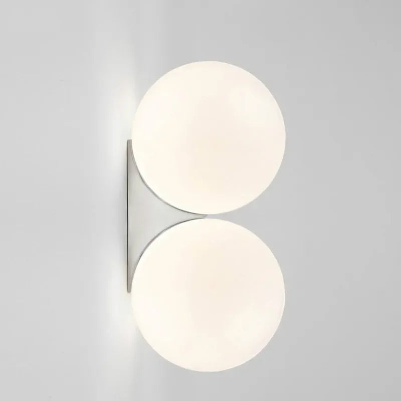 Applique Boule Verre Givré Doré – Minimaliste Scandinave Chambre