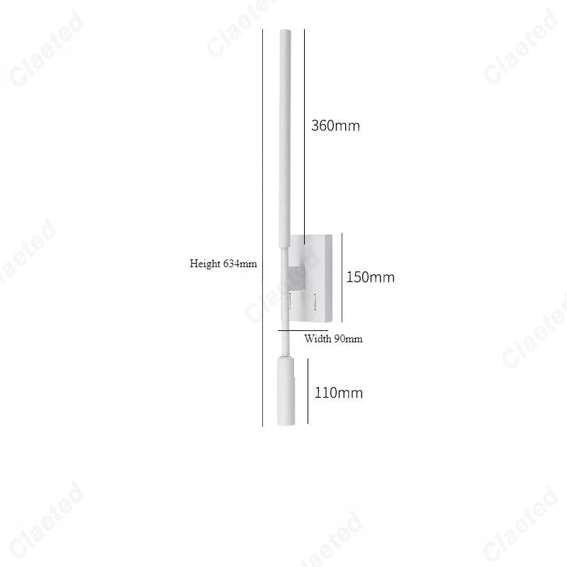 Applique Lecture LED Orientable avec Interrupteur – Chambre Bureau
