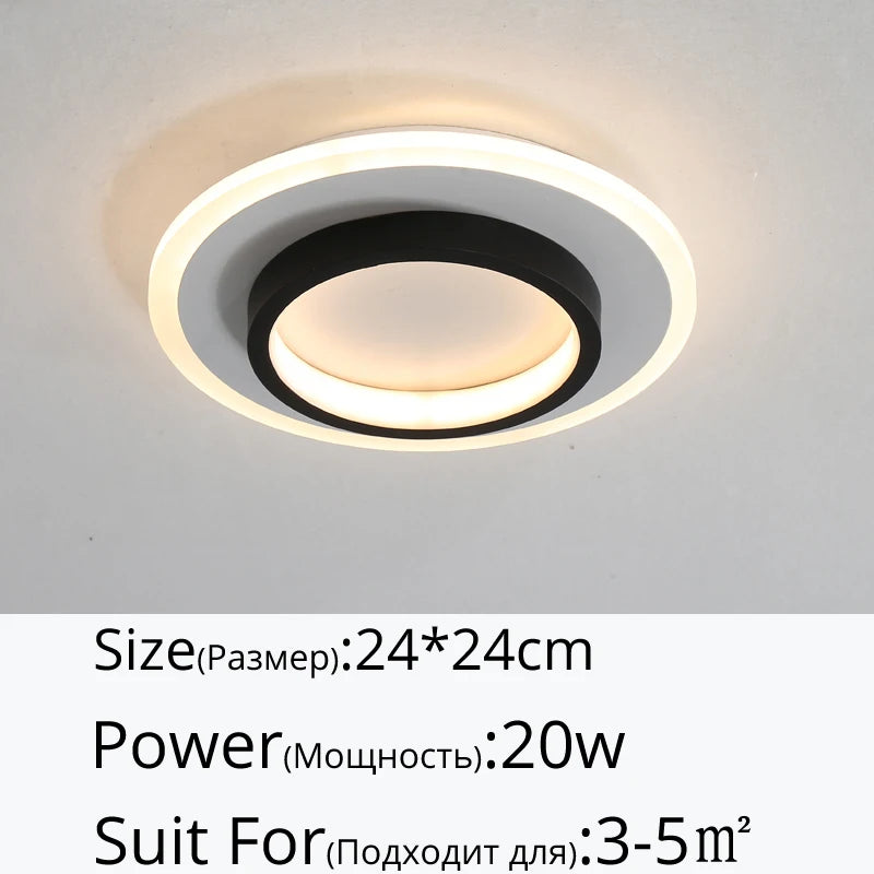Plafonnier LED Minimaliste – Couloir Entrée Dressing Style Nordique