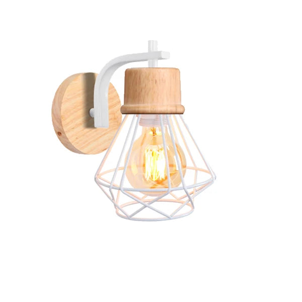 Applique Bois et Fer Campagne Industrielle – Chambre Couloir