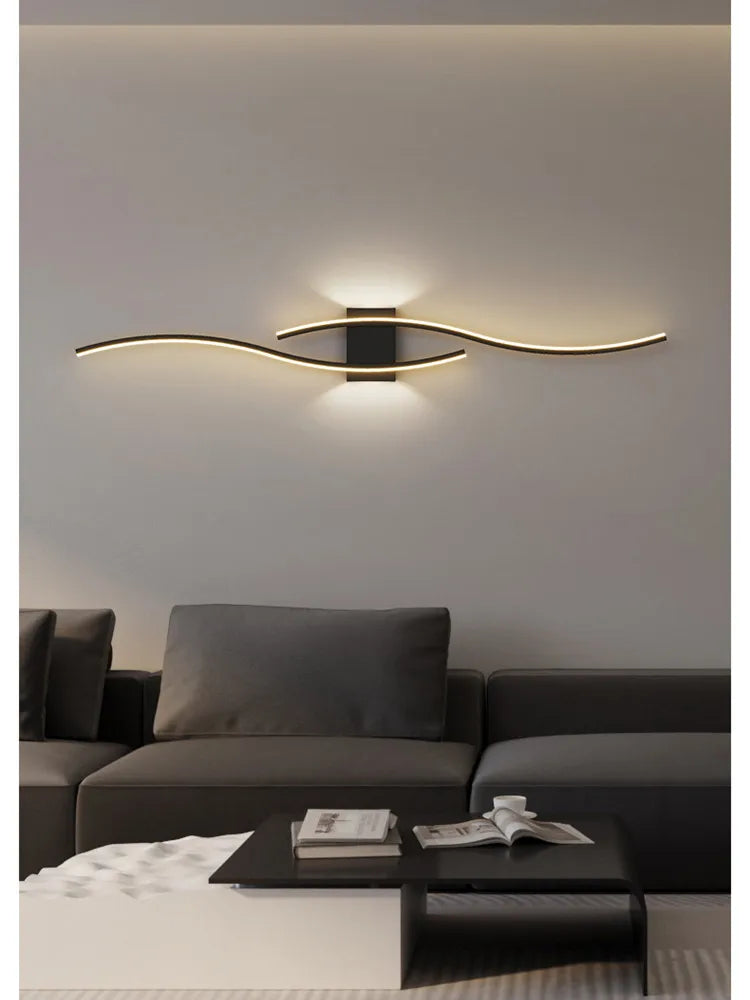 Applique LED Bande Minimaliste Loft – Fond Salon Chambre Design