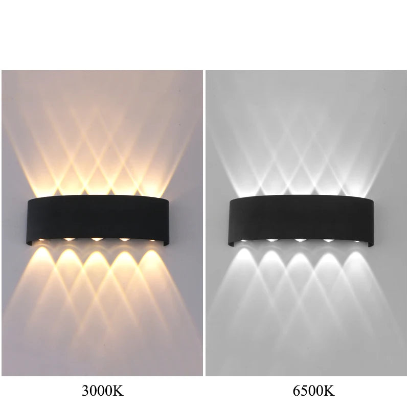 Applique LED Haut/Bas Extérieure – Façade Porche Jardin Moderne