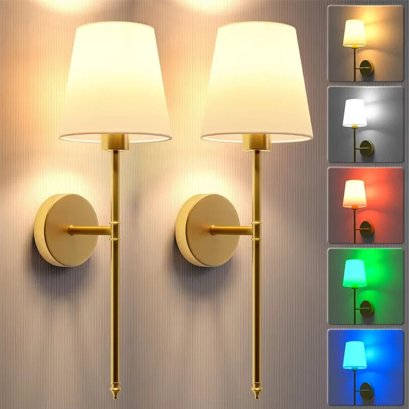 Applique Sans Fil Rechargeable Dimmable 10 Couleurs – Chambre Cosy