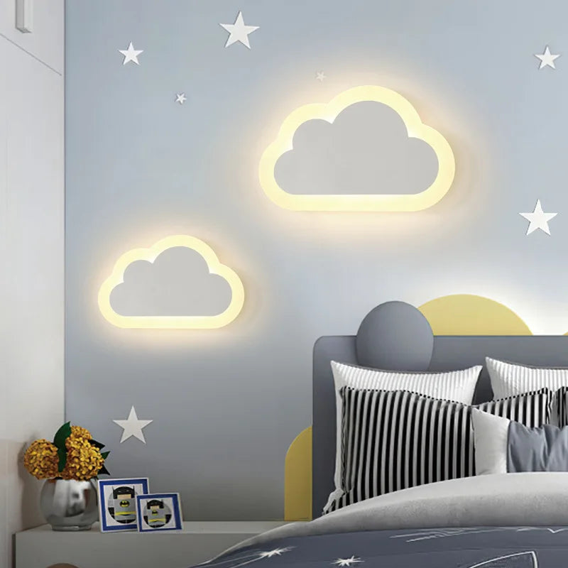 Applique Nuage Souriant – Veilleuse Créative Chambre Enfant