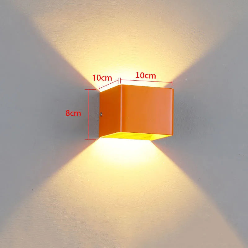 Applique LED Cube Colorée – Chambre Salon Couloir Design