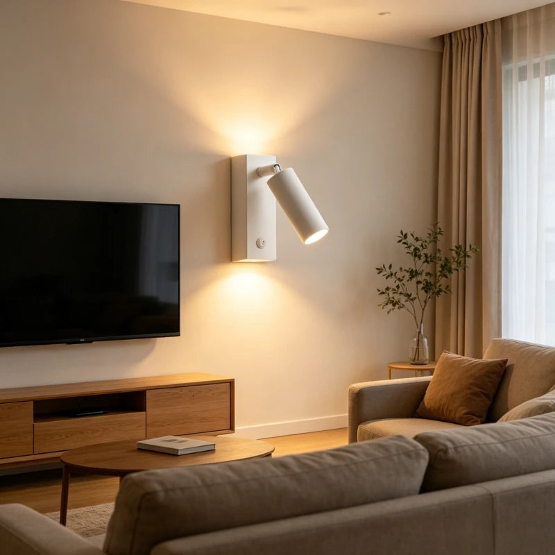 Applique LED Rotative Tactile USB – Lecture Salon Chambre Bureau