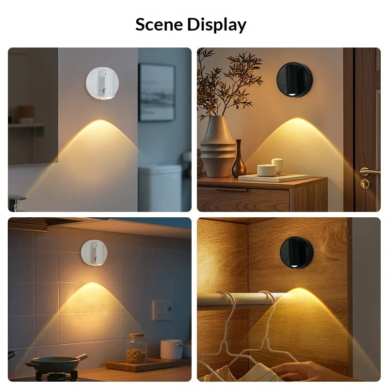Applique LED Magnétique Rechargeable – Lecture Sans Perçage