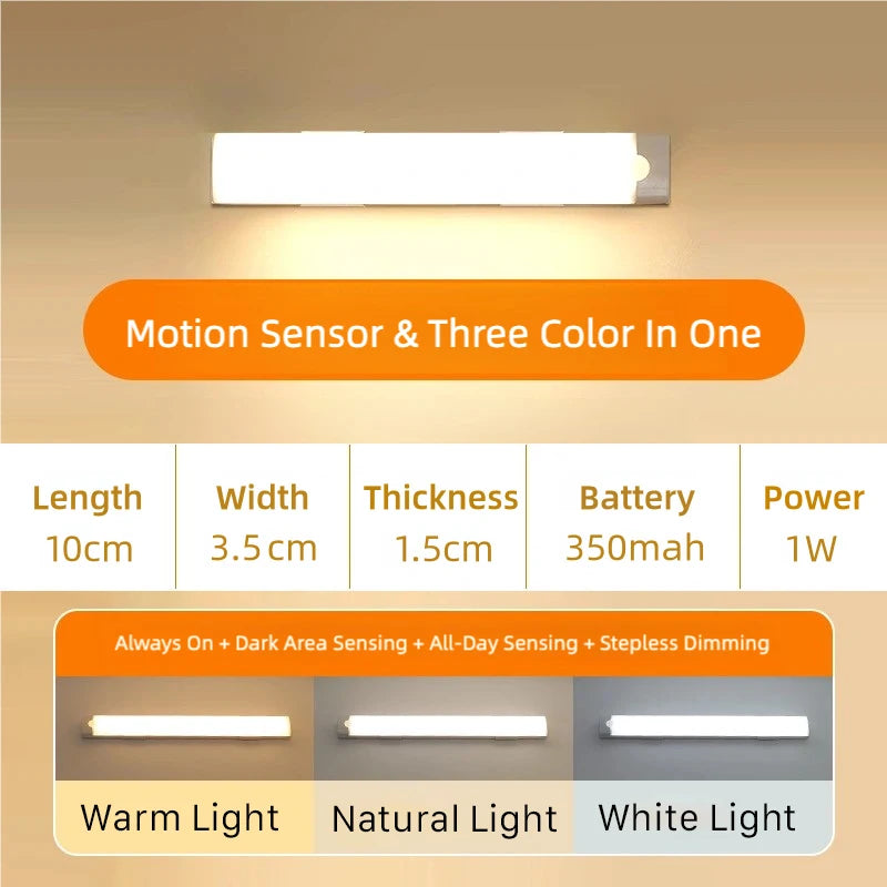 Réglette LED Sans Fil Rechargeable – Placard Cuisine Chambre
