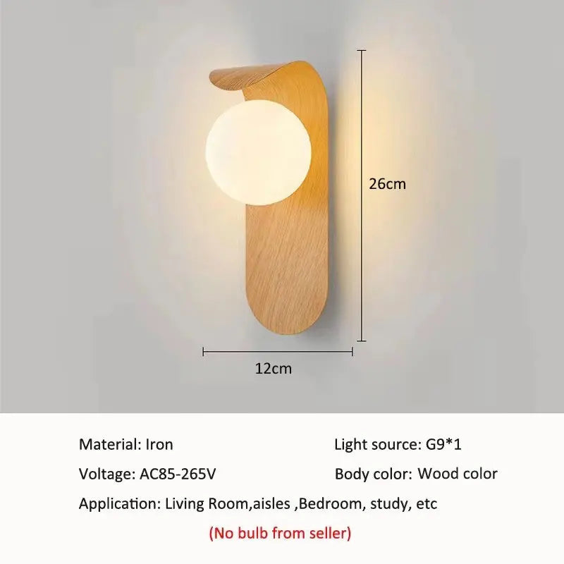 Applique Bois Noyer Linéaire Design – Salon Chambre Salle de Bain