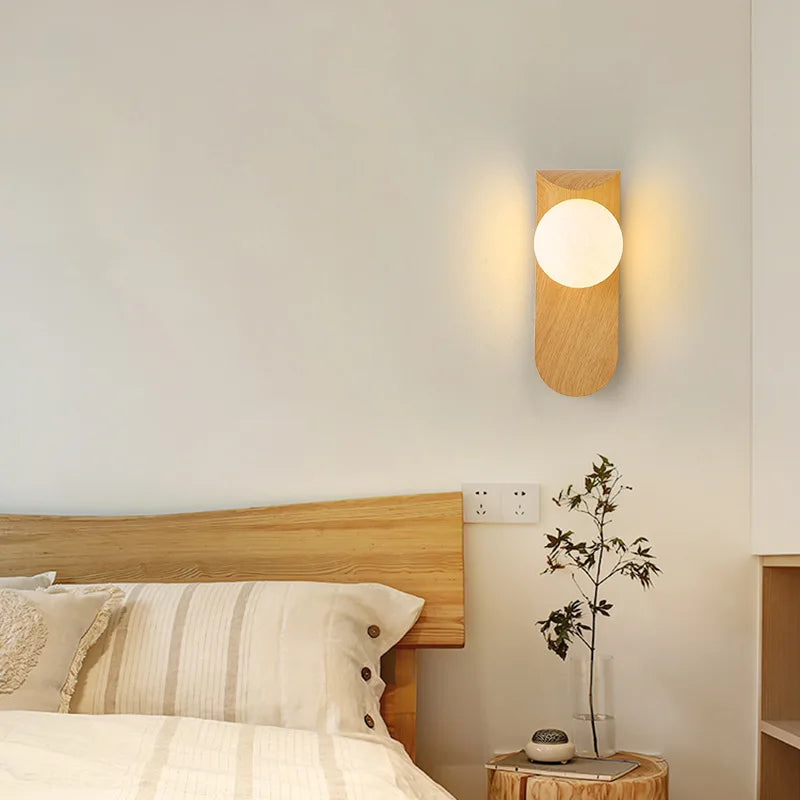 Applique Bois Noyer Linéaire Design – Salon Chambre Salle de Bain