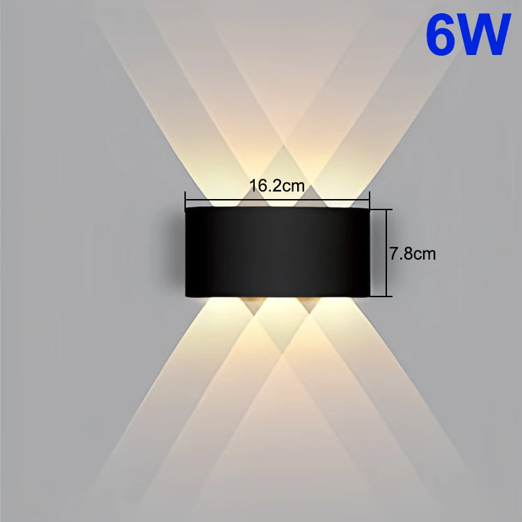 Applique LED Haut/Bas Extérieure – Façade Porche Jardin Moderne